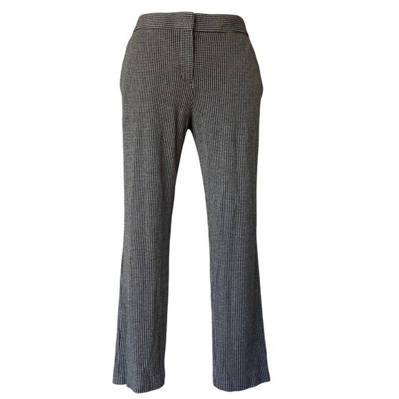Theory Pants women's size 4 Slim Crop Trouser Houndstooth Plaid corporate Office - Picture 1 of 7